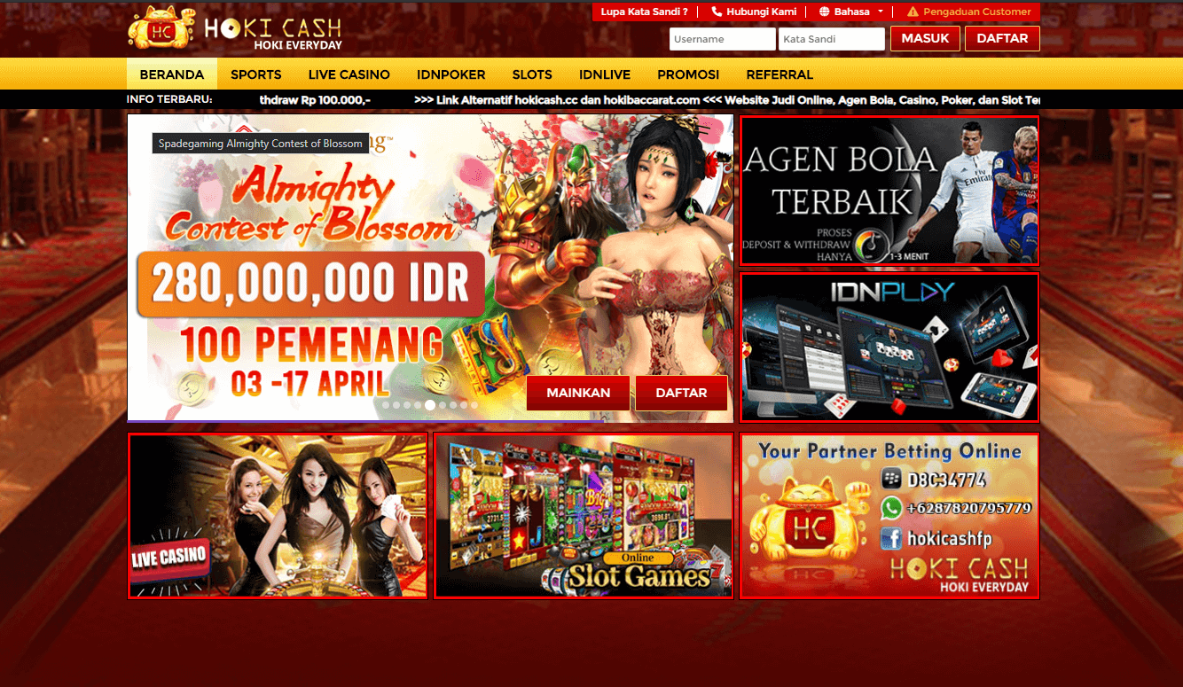 Agen Slot Terbaik dan Terpercaya Hokicash Agen Judi Slot Terbaik dan Terpercaya